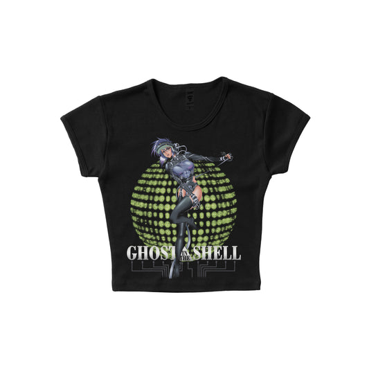 Ghost in the Shell Binary - LAA Baby Rib Short Sleeve Raglan