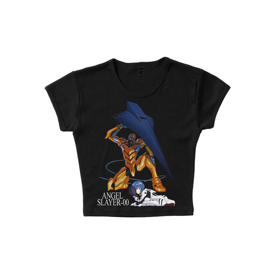 The Angel Slayer-00 Rei Neon Genesis Evangelion - LAA Baby Rib Short Sleeve Raglan