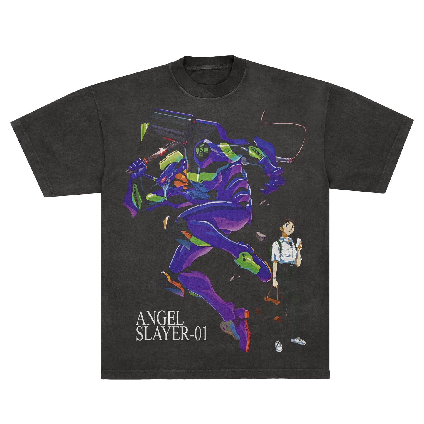 The Angel Slayer-01 Neon Genesis Evangelion - LAA 1801 Vintage Black